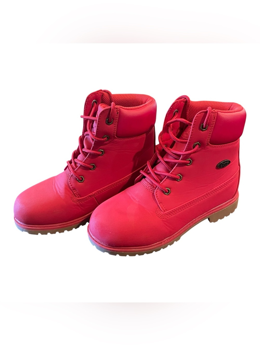 LUGZ Kids Convoy Lace-Up Boot Size 2 Combat Red